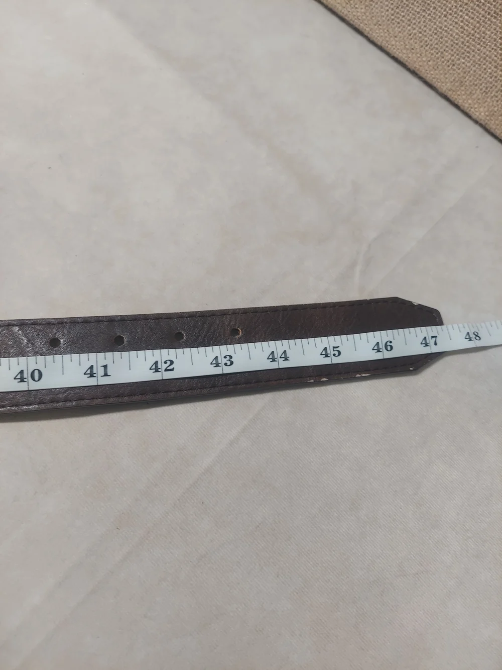 Men's CAT Caterpillar Double-Prong Brown Belt - Size XL (38-40)
